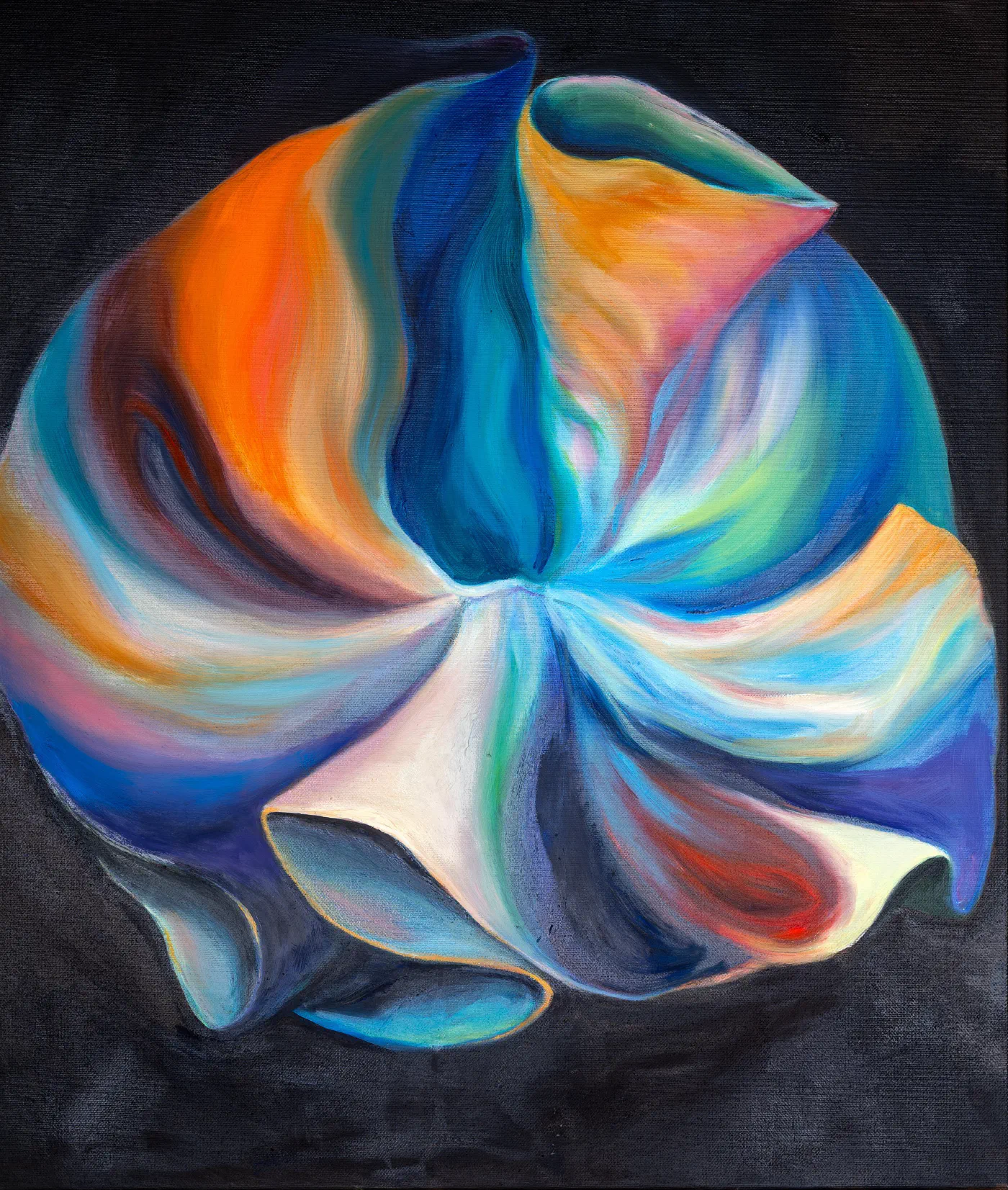 *Vodní květina*, 2025
(olej na plátně)